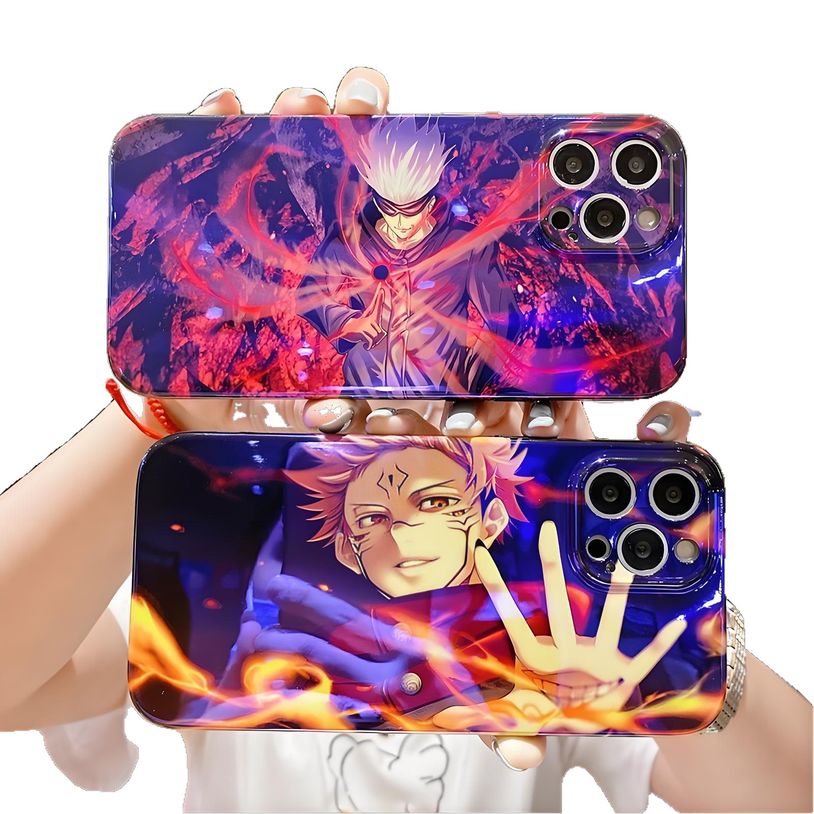 Jujutsu Kaisen Gojo Satoru and Sukuna Silicone Phone Case - Animehouse