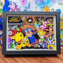 3D three-dimensional painting poster decorative painting can be hung around Digimon manga birthday gift