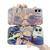 Jujutsu Kaisen Gojo Satoru series silicone blue light soft phone case - Animehouse