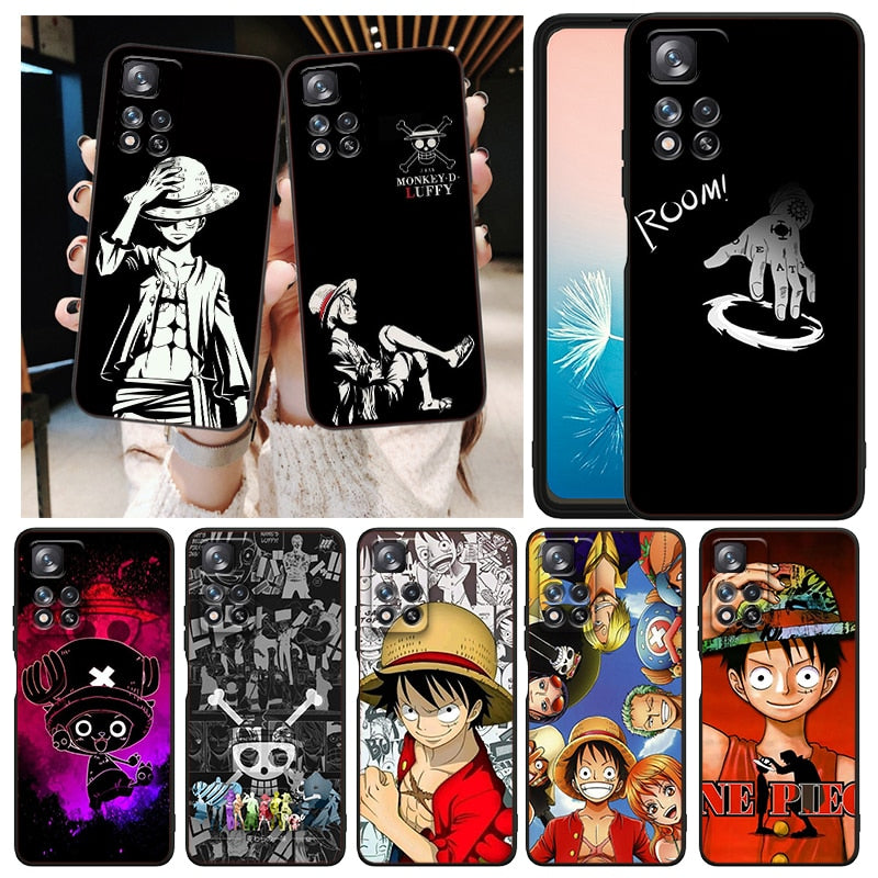Capinha de Celular Iphone 11 e 12 One Piece com Pulseira
