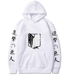 Attack on Titan Hoodie Anime Hoodies Oversized Sweatshirts Cosplay Pullovers Loose Streetwear Winter Warm Men's Clothes Women's - Animehouse