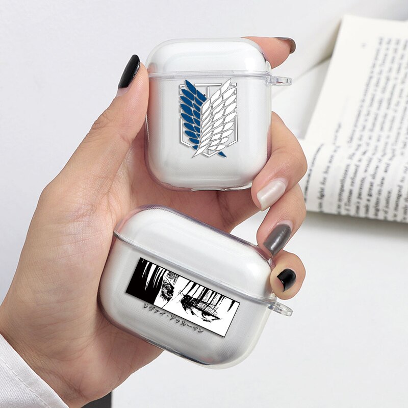 Hot Japan Anime Attack on Titan Earphone Case For Apple Airpods 1/2 Pro Case Silicone Protective Cover For Airpods 2 1 Box Funda - Animehouse