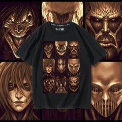 Attack on Titan T-shirt Men's Two-dimensional Anime Short Sleeve - Animehouse