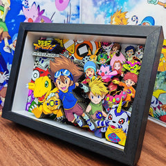 3D three-dimensional painting poster decorative painting can be hung around Digimon manga birthday gift