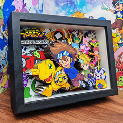 3D three-dimensional painting poster decorative painting can be hung around Digimon manga birthday gift