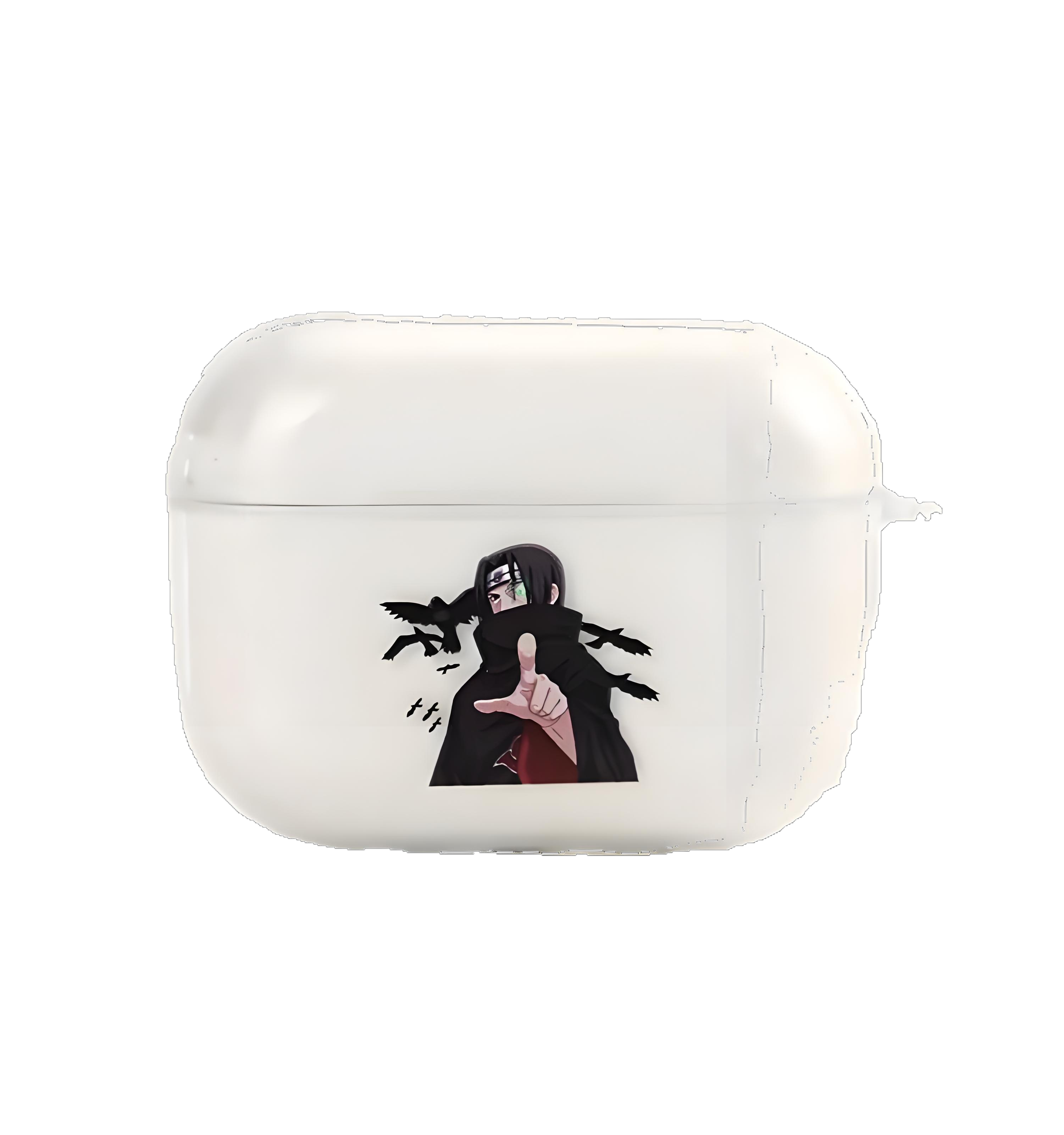 Naruto Uchiha Itachi Uchiha Obito Iphone Airpods Headset Case Generation 1/2/3 Wireless Bluetooth Pro Frosted Soft Case - Animehouse