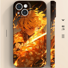 The Ghost Killer is suitable for Apple mobile phone 8-14 series silicone 11 film soft shell bright surface anti-fall protective case - Animehouse
