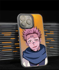 Two-side Nuo gradient mobile phone case applies to the full range of Apple mobile phone anti-drop cartoon protective case - Animehouse