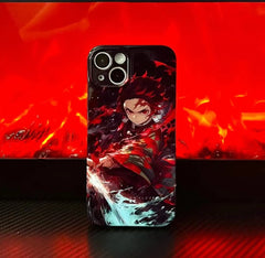 Demon Slayer Colorful Phone Case Carbon Lang and Nezuko - Animehouse