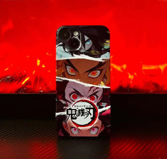 Demon Slayer Colorful Phone Case Carbon Lang and Nezuko - Animehouse