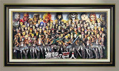 Attack giant important people group photo animation ultra clear 3D decorative painting - Animehouse