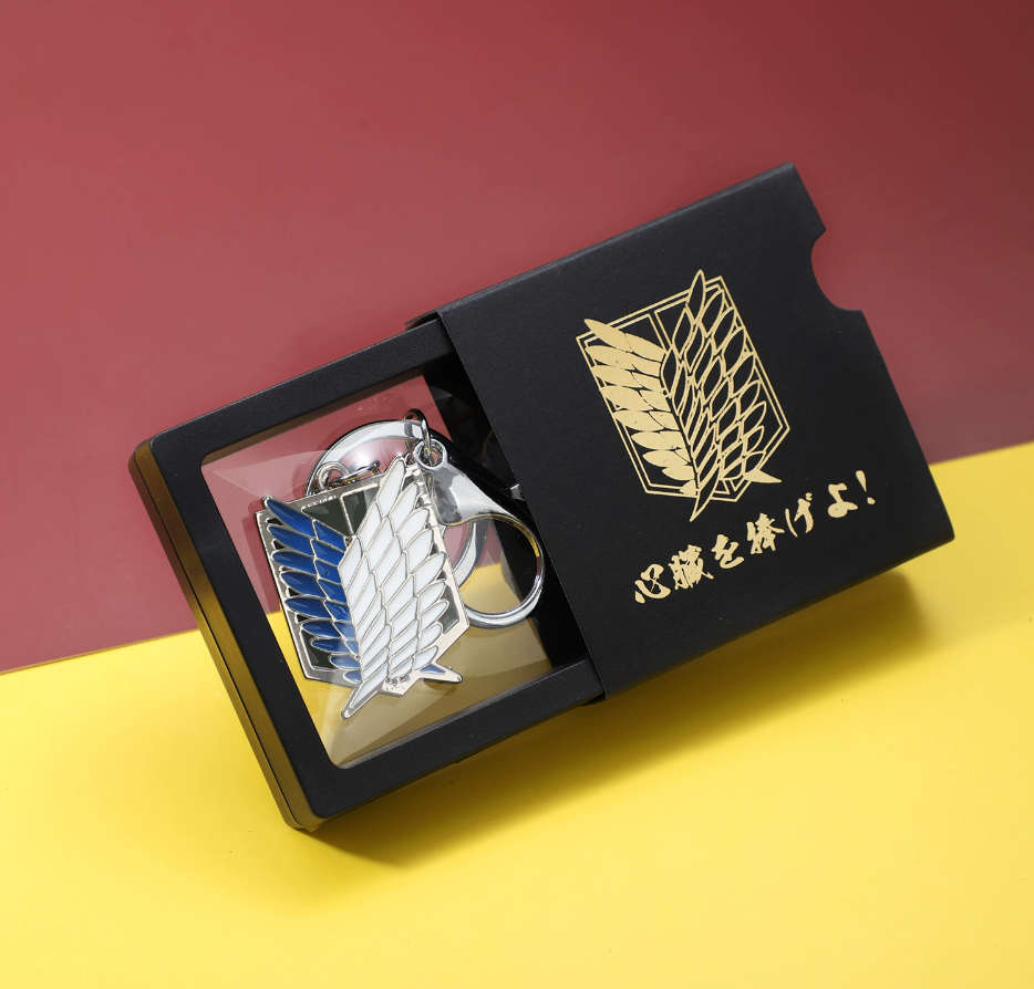 Attack on Titan commemorative gift (badge necklace, badge keychain, gift box set 11 pieces) holiday gift - Animehouse