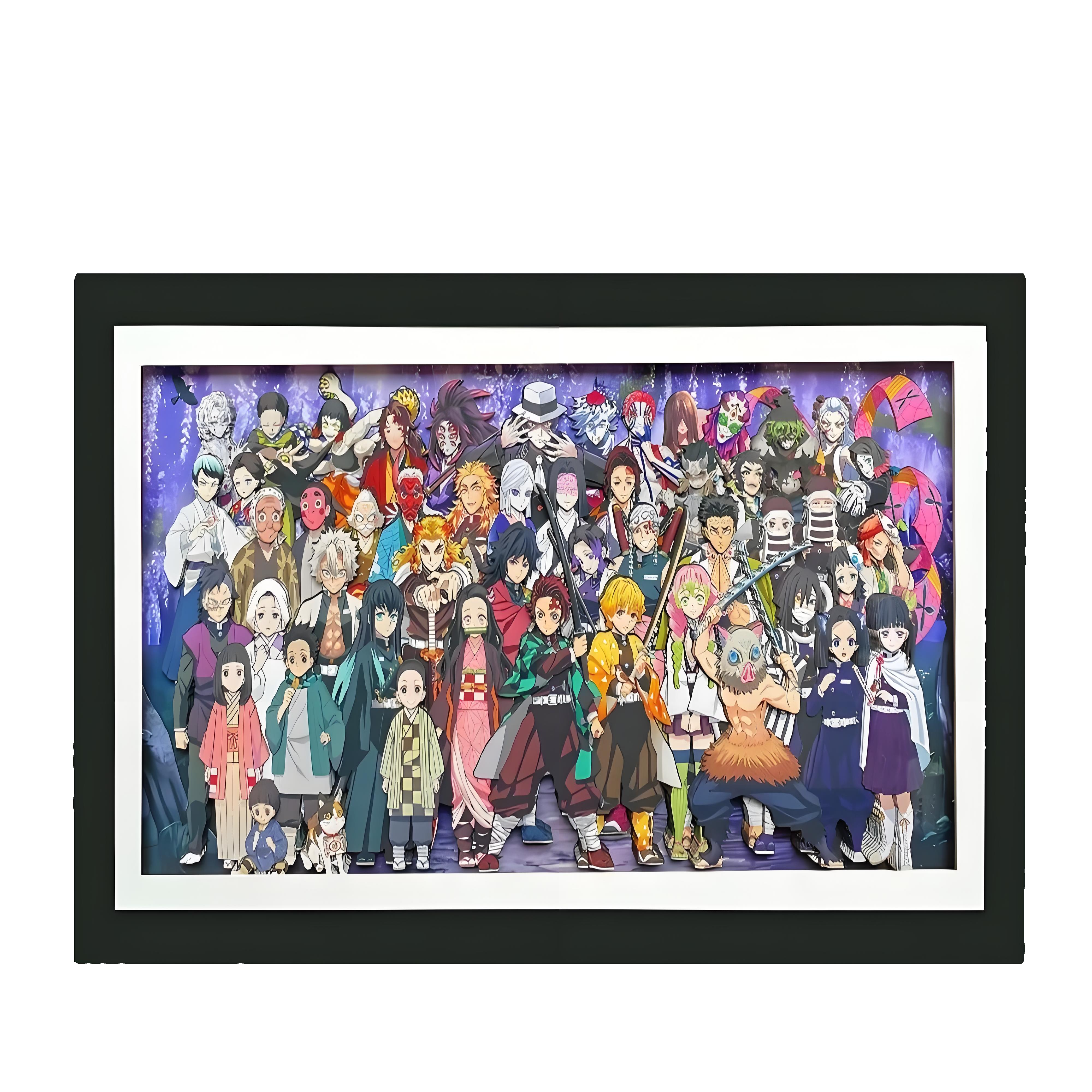Demon Slayer<family portrait>3D hand painting - Animehouse
