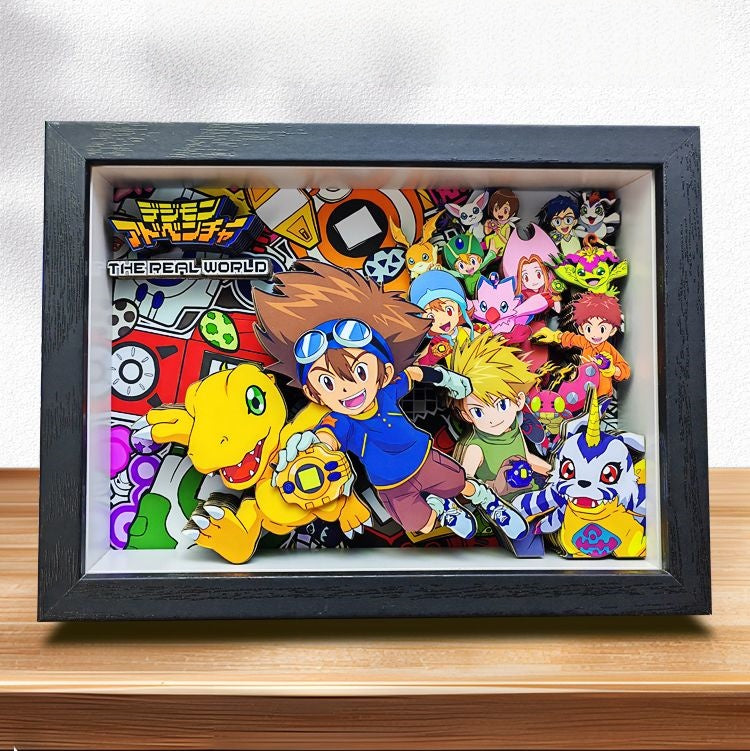 3D three-dimensional painting poster decorative painting can be hung around Digimon manga birthday gift