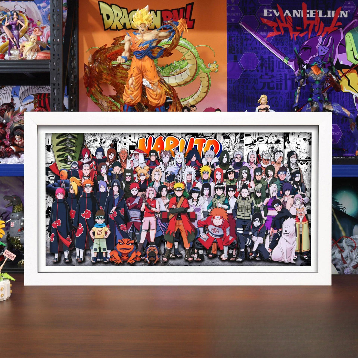Naruto 3D Family Portrait Wall Art – Sasuke, Naruto, Itachi, Akatsuki & Pain Anime Decor - Animehouse