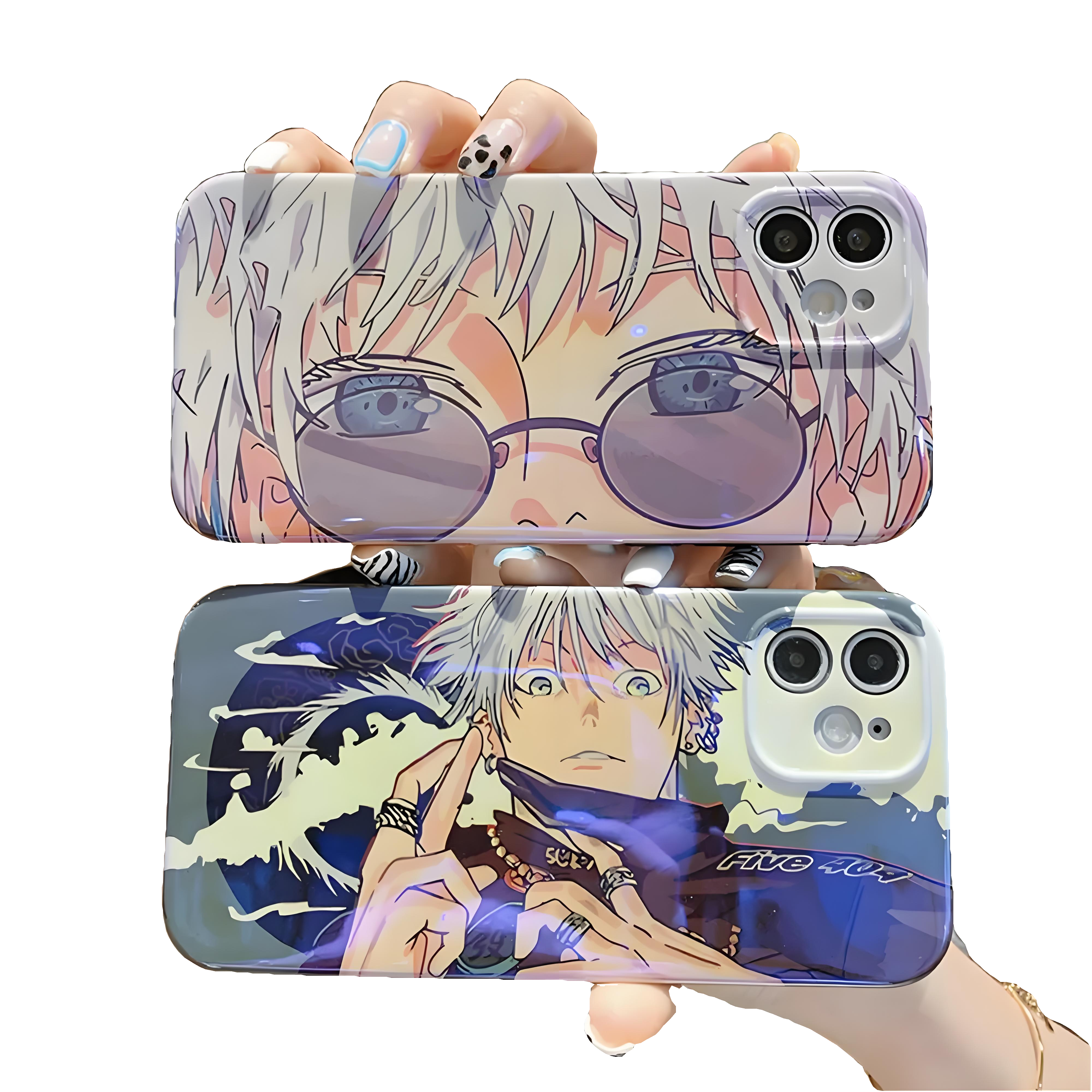 Jujutsu Kaisen Gojo Satoru series silicone blue light soft phone case - Animehouse