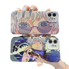 Jujutsu Kaisen Gojo Satoru series silicone blue light soft phone case - Animehouse