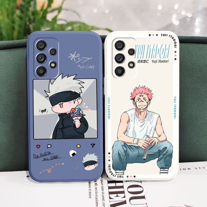 Anime Jujutsu Kaisen Japan Phone Case For Samsung A73 A53 A52 A33 A32 A23 A22 A71 A51 A21S A03S A50 A30 5G Liquid Rope Funda - Animehouse