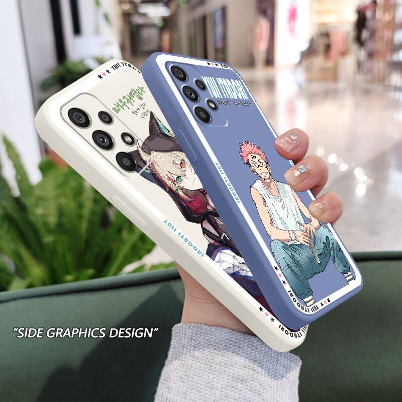 Anime Jujutsu Kaisen Japan Phone Case For Samsung A73 A53 A52 A33 A32 A23 A22 A71 A51 A21S A03S A50 A30 5G Liquid Rope Funda - Animehouse