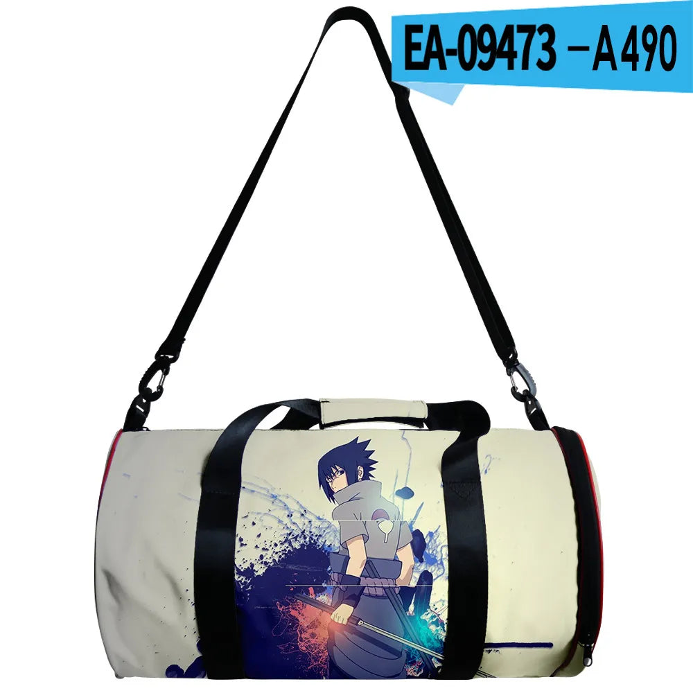 Anime Naruto Sports Gym Bag 30L with Compartment Waterproof Bag Akatsuki Handbag Crossbody Support Durable Fitness Travel Bags - Animehouse
