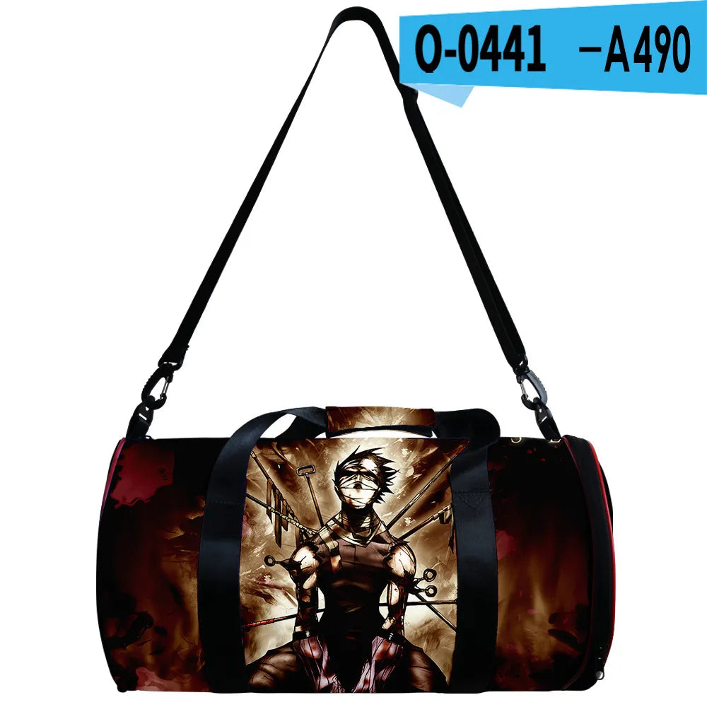 Anime Naruto Sports Gym Bag 30L with Compartment Waterproof Bag Akatsuki Handbag Crossbody Support Durable Fitness Travel Bags - Animehouse