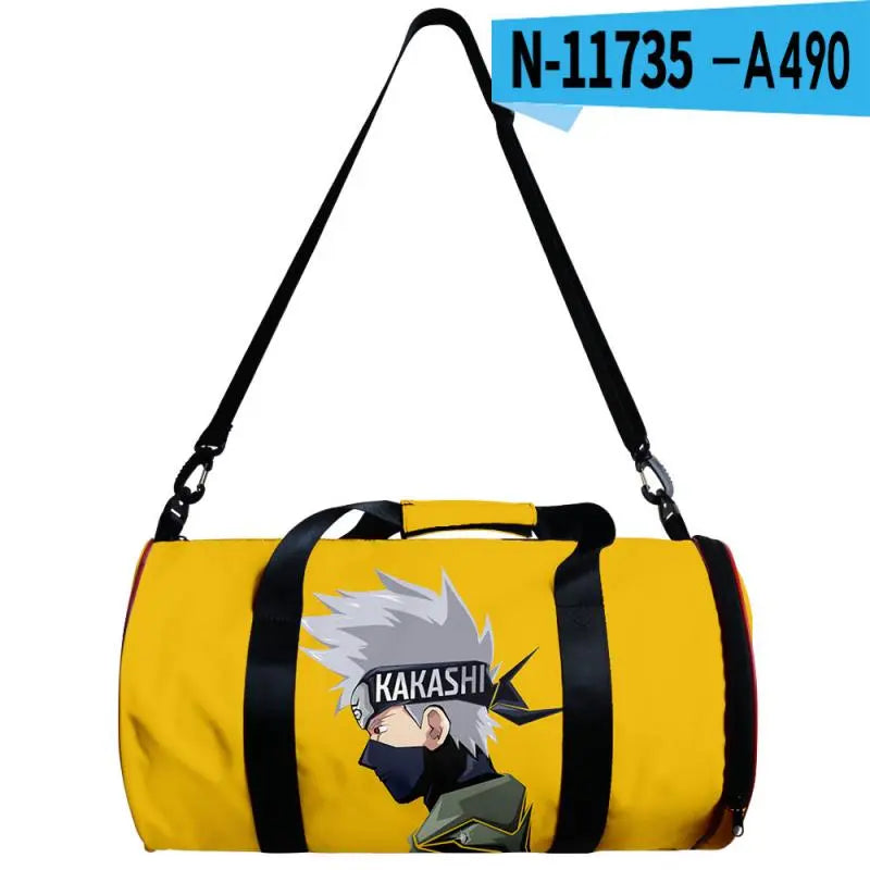 Anime Naruto Sports Gym Bag 30L with Compartment Waterproof Bag Akats Animehouse