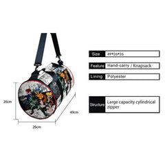 Anime Naruto Sports Gym Bag 30L with Compartment Waterproof Bag Akatsuki Handbag Crossbody Support Durable Fitness Travel Bags - Animehouse