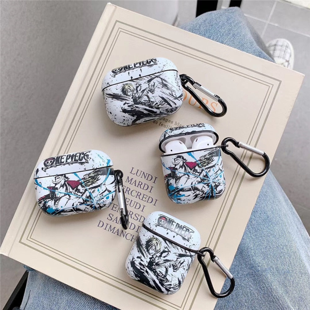 Anime One Piece Earphone Case Cover for Apple AirPods 3 2 1 Pro  Headphone Headset Protective Shell Wireless Bluetooth Toys Gift - Animehouse