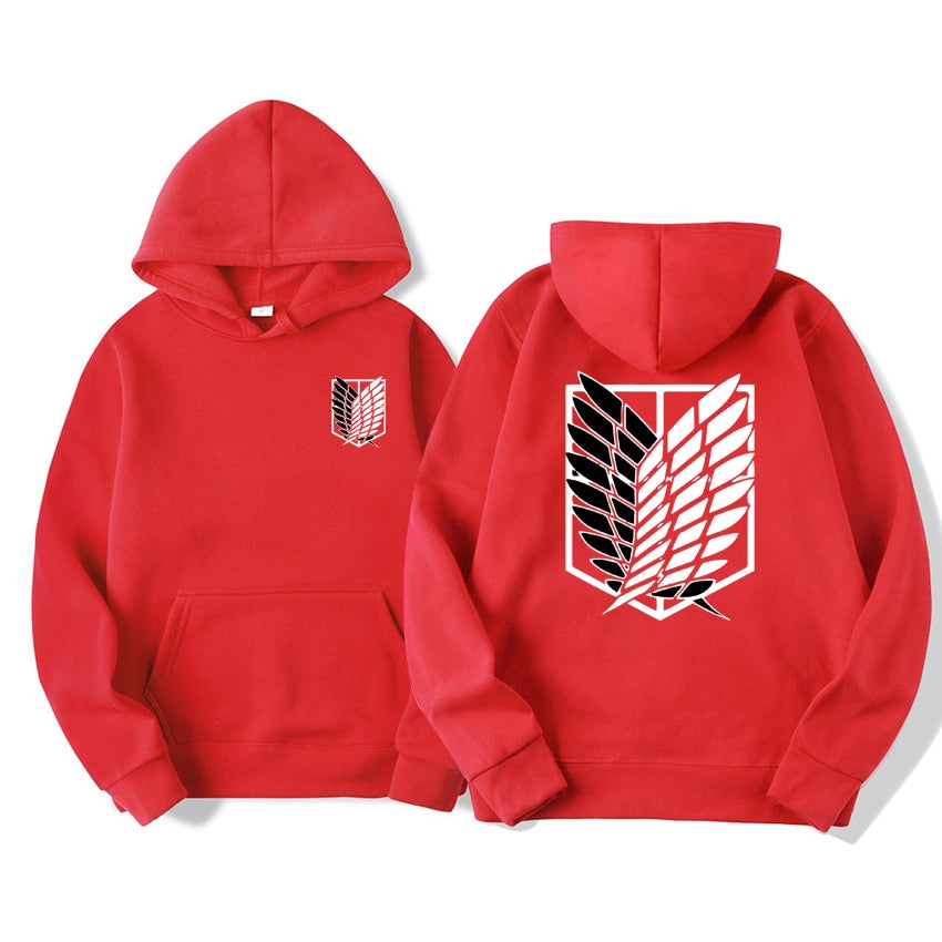 Attack on Titan Men's Hoodie Anime Hoodies Men Women Streetwear Pullover Harajuku Shingeki no Kyojin Hoodies Sweatshirt Clothes - Animehouse