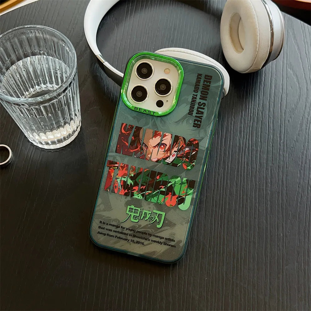 Aurora Laser Plating Demon Slayer Case - Animehouse