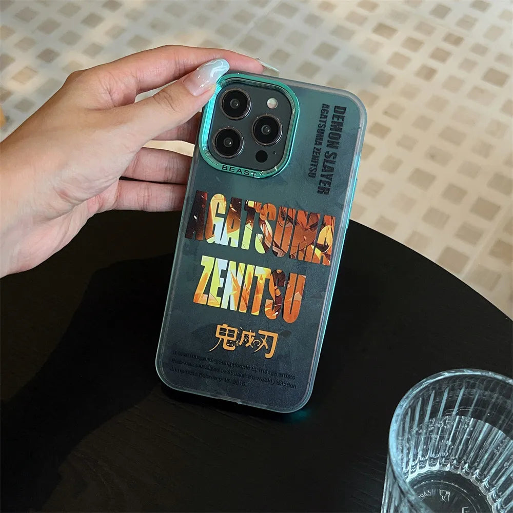 Aurora Laser Plating Demon Slayer Case - Animehouse