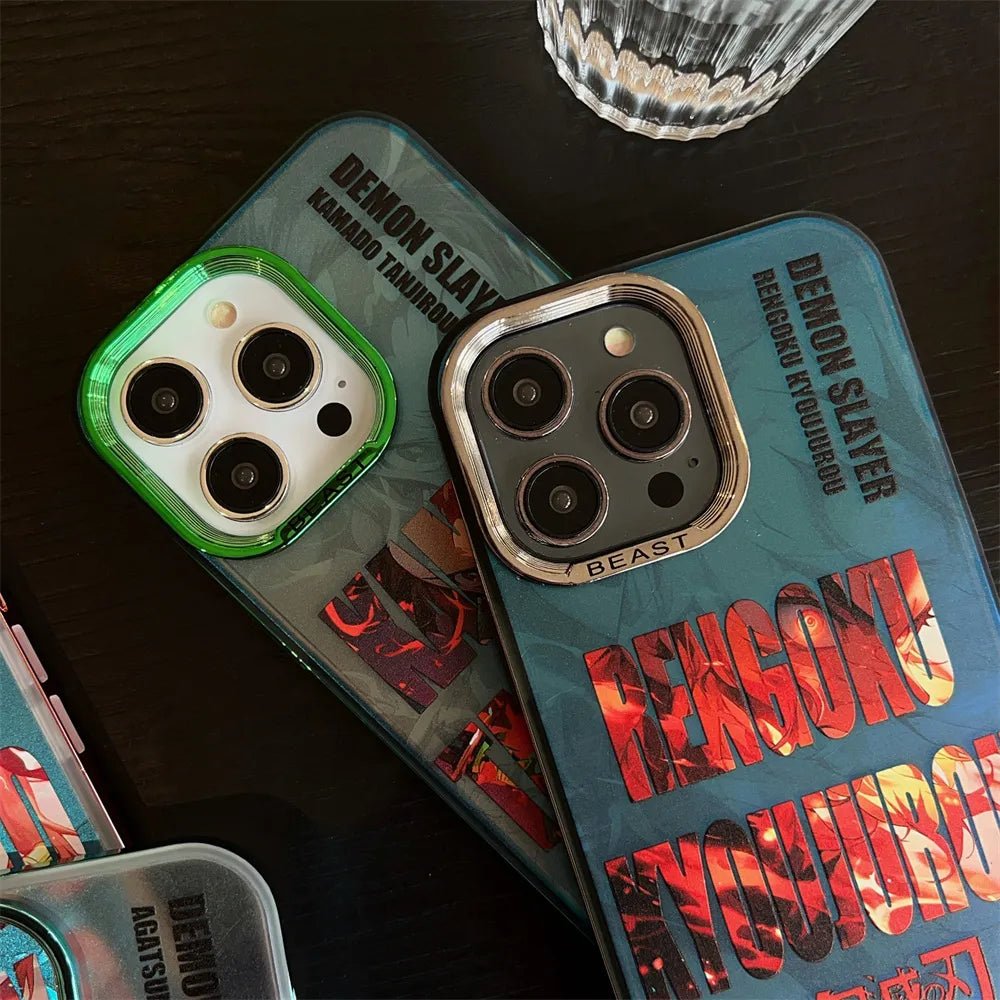 Aurora Laser Plating Demon Slayer Case - Animehouse