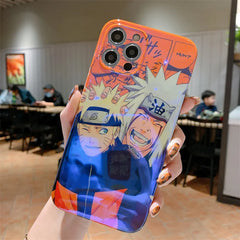 Bandai Naruto Pain Blue Light Phone Case for iPhone 14 13 11 12 Pro Max Hot Cartoon Anime Soft TPU Cover Men Kids Gifts - Animehouse