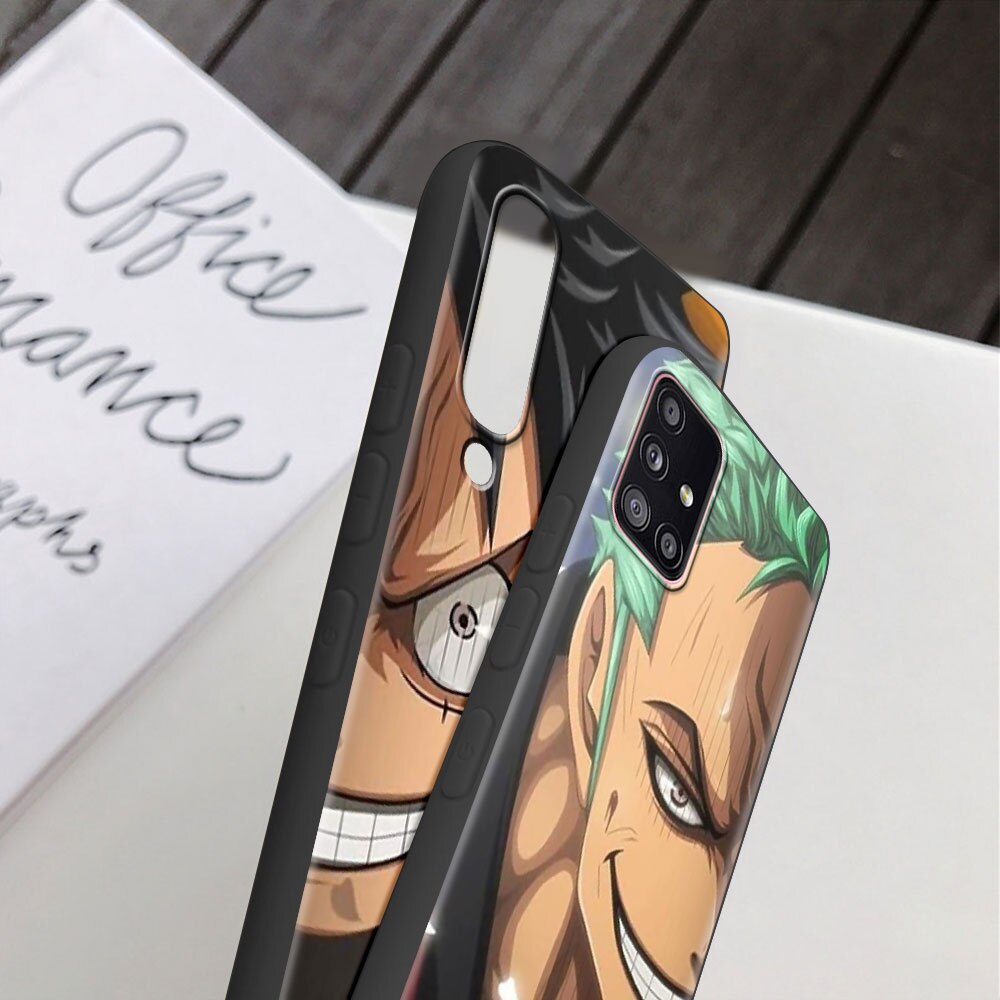 Case For Samsung Galaxy A52 A12 A32 A51 A21s A71 A13 A53 A22 A31 A72 A03 A02s A41 Black Phone Shell One- Piece - Animehouse