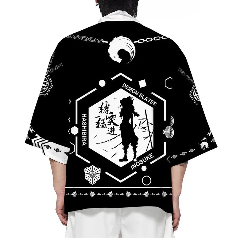 Demon Slayer Rengoku Kyoujurou NEW Kimono Haori Kimetsu no Yaiba Kamado Tanjirou Agatsuma Zenitsu Cardigan Top