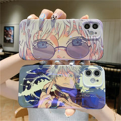 Jujutsu Kaisen Gojo Satoru series silicone blue light soft phone case - Animehouse