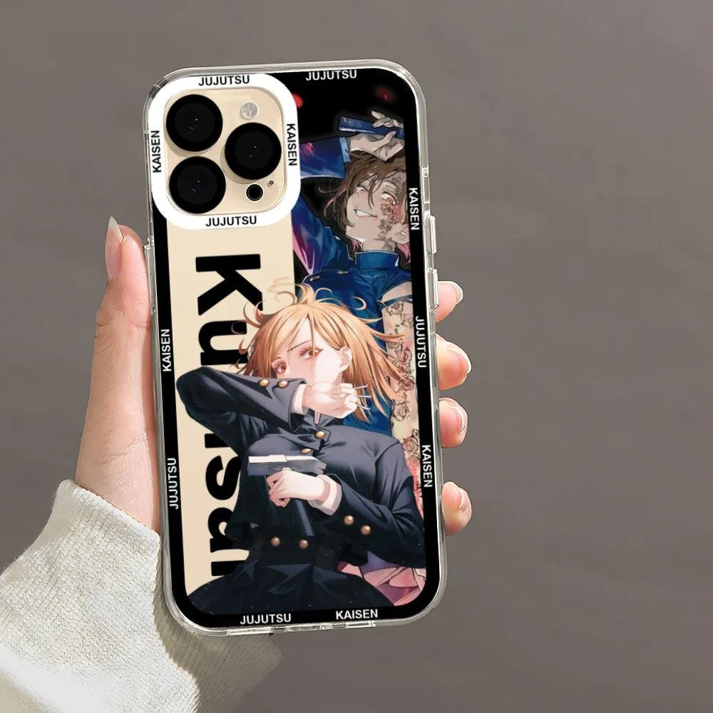 Jujutsu Kaisen series transparent TPU mobile phone case - Animehouse