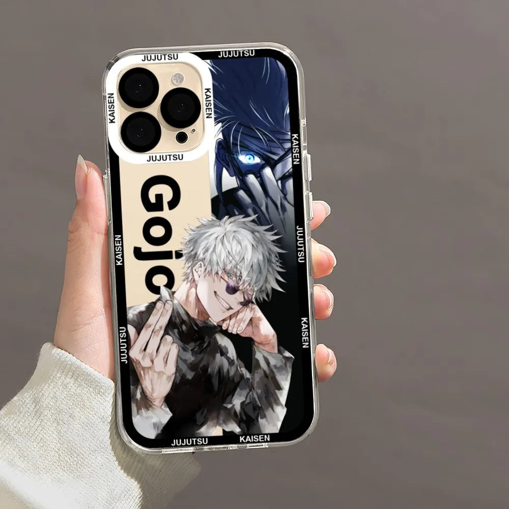 Jujutsu Kaisen series transparent TPU mobile phone case - Animehouse