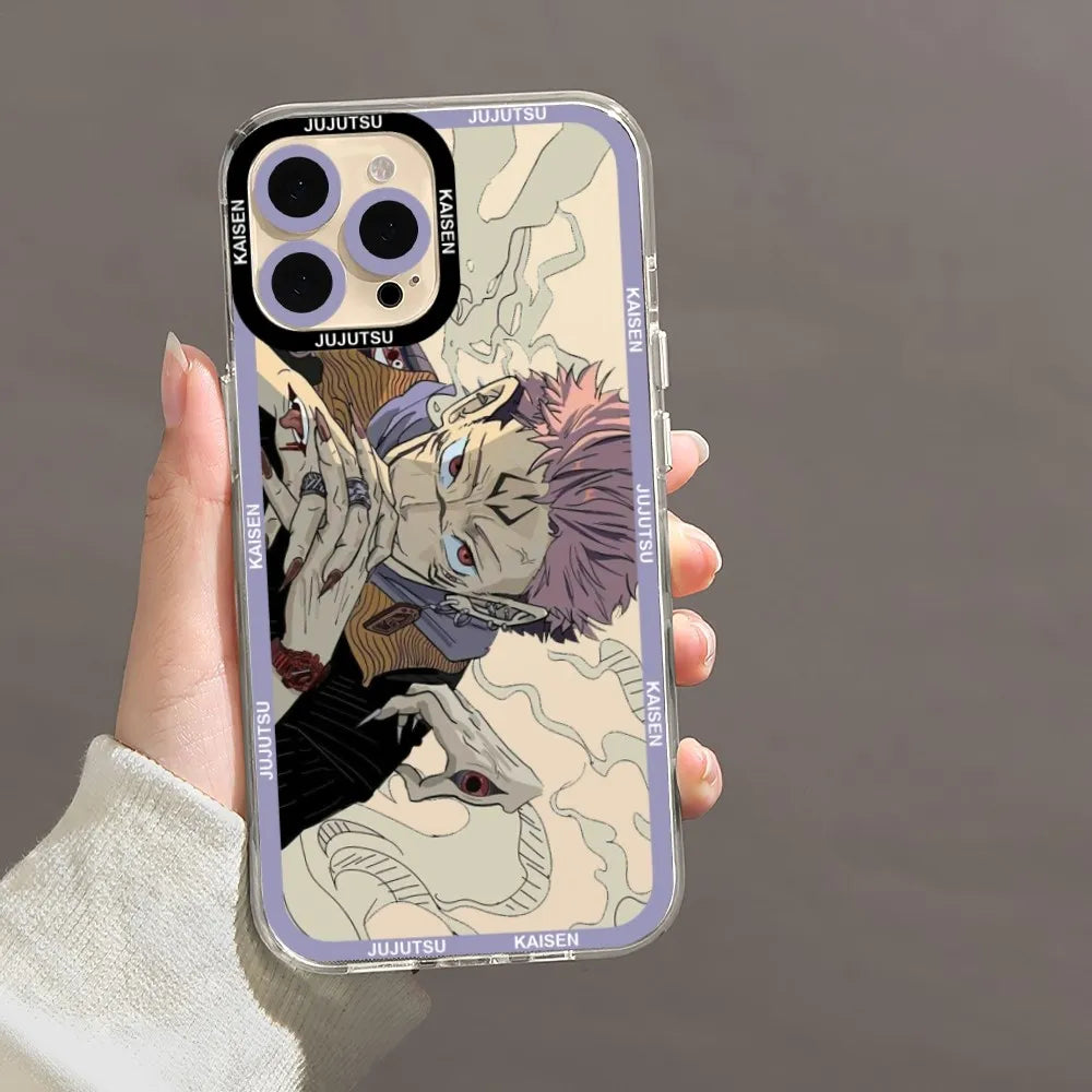 Jujutsu Kaisen series transparent TPU mobile phone case - Animehouse