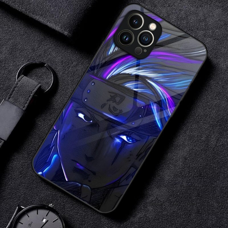K-Kakashis H-Hatakes N-Narutos Phone Case 2023 Hot Glass For IPhone 14 13 12 11 Pro XS Max Mini X XR 8 7 6s Plus SE2020 Cover - Animehouse