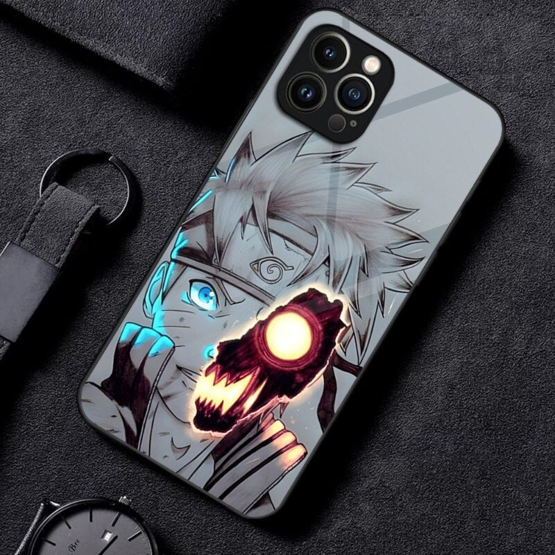 K-Kakashis H-Hatakes N-Narutos Phone Case 2023 Hot Glass For IPhone 14 13 12 11 Pro XS Max Mini X XR 8 7 6s Plus SE2020 Cover - Animehouse