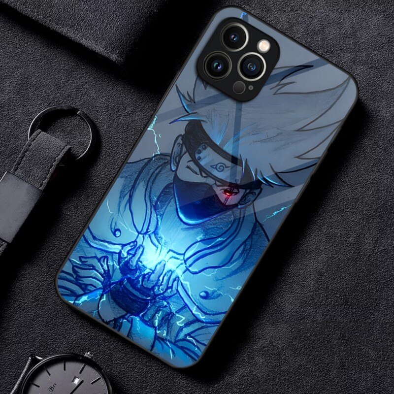 K-Kakashis H-Hatakes N-Narutos Phone Case 2023 Hot Glass For IPhone 14 13 12 11 Pro XS Max Mini X XR 8 7 6s Plus SE2020 Cover - Animehouse