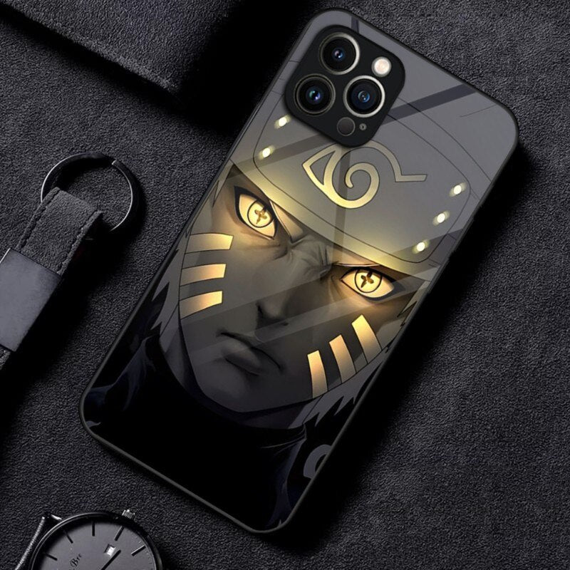K-Kakashis H-Hatakes N-Narutos Phone Case 2023 Hot Glass For IPhone 14 13 12 11 Pro XS Max Mini X XR 8 7 6s Plus SE2020 Cover - Animehouse