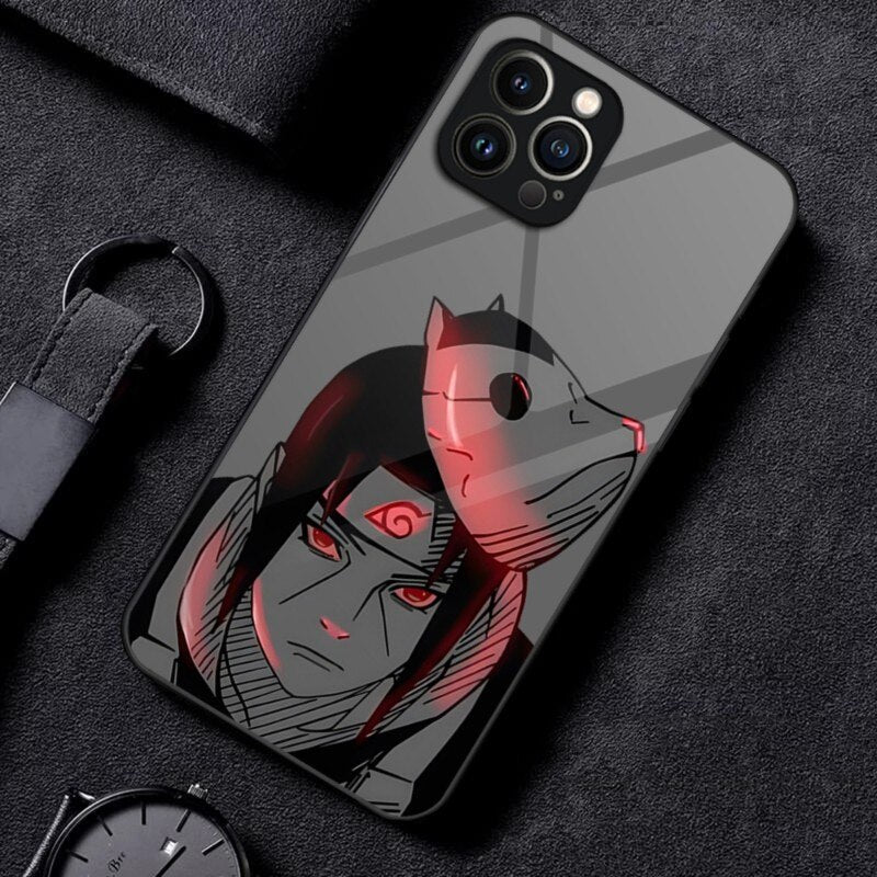 K-Kakashis H-Hatakes N-Narutos Phone Case 2023 Hot Glass For IPhone 14 13 12 11 Pro XS Max Mini X XR 8 7 6s Plus SE2020 Cover - Animehouse