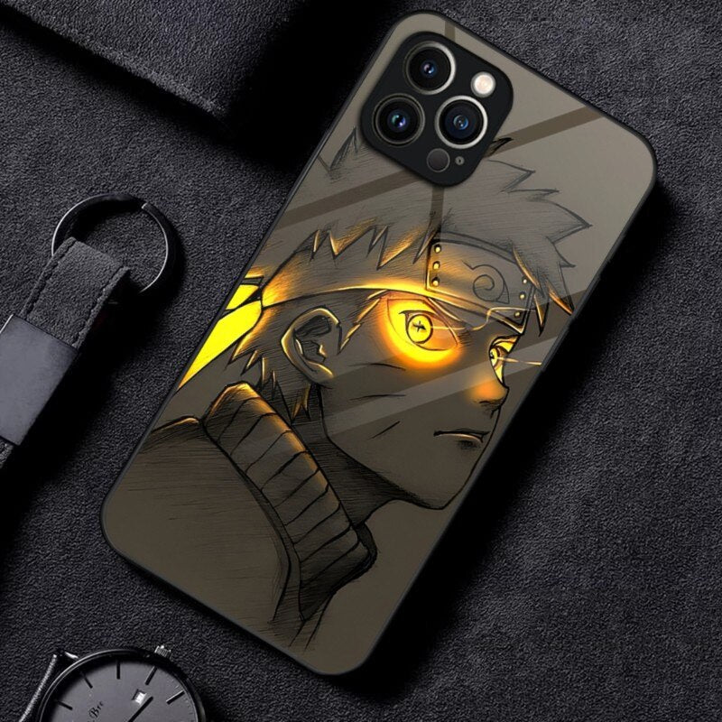K-Kakashis H-Hatakes N-Narutos Phone Case 2023 Hot Glass For IPhone 14 13 12 11 Pro XS Max Mini X XR 8 7 6s Plus SE2020 Cover - Animehouse