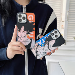 Luxury Anime Dragons Balls Gokus Laser Phone Case For iPhone 16 15 14 13 12 11 Pro Max iPhone Couple Anti-drop Soft Cover Funda - Animehouse