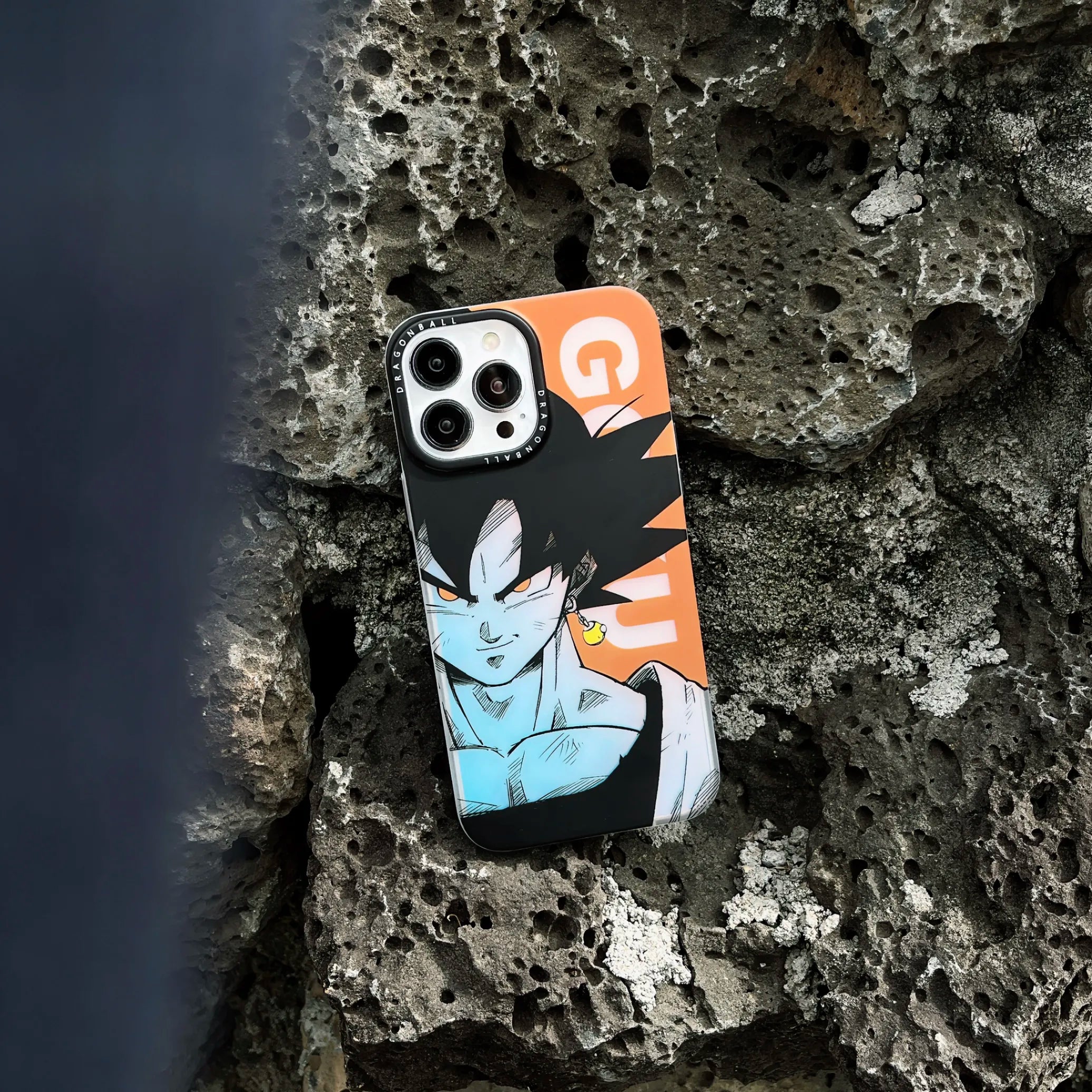 Luxury Anime Dragons Balls Gokus Laser Phone Case For iPhone 16 15 14 13 12 11 Pro Max iPhone Couple Anti-drop Soft Cover Funda - Animehouse