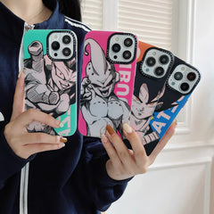 Luxury Anime Dragons Balls Gokus Laser Phone Case For iPhone 16 15 14 13 12 11 Pro Max iPhone Couple Anti-drop Soft Cover Funda - Animehouse