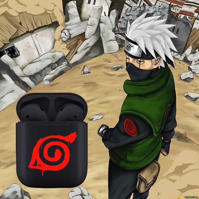 Naruto Sharingan Naruto Kaka Two-dimensional Anime Wireless Apple Android Bluetooth Headset with Charging Box Festival Gifts - Animehouse