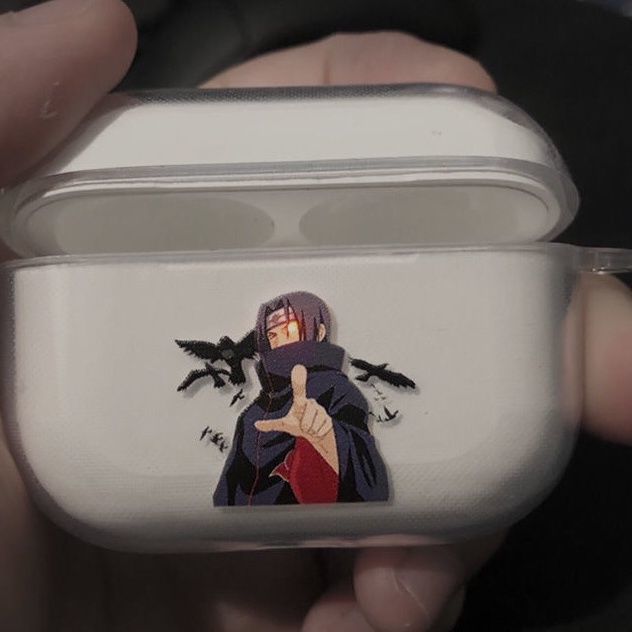 Naruto Uchiha Itachi Uchiha Obito Iphone Airpods Headset Case Generation 1/2/3 Wireless Bluetooth Pro Frosted Soft Case - Animehouse